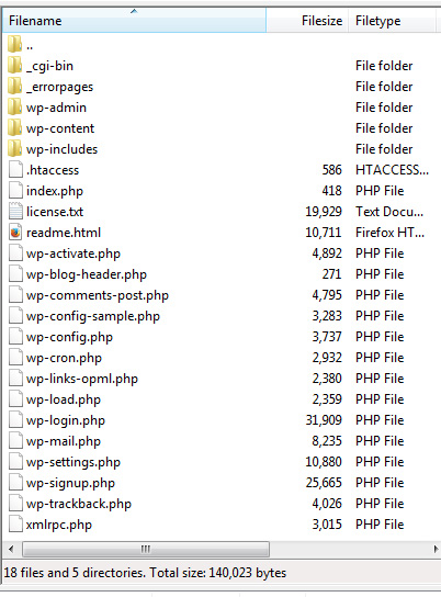 העלאת וורדפרס לשרת FTP עם תוכנת FileZilla